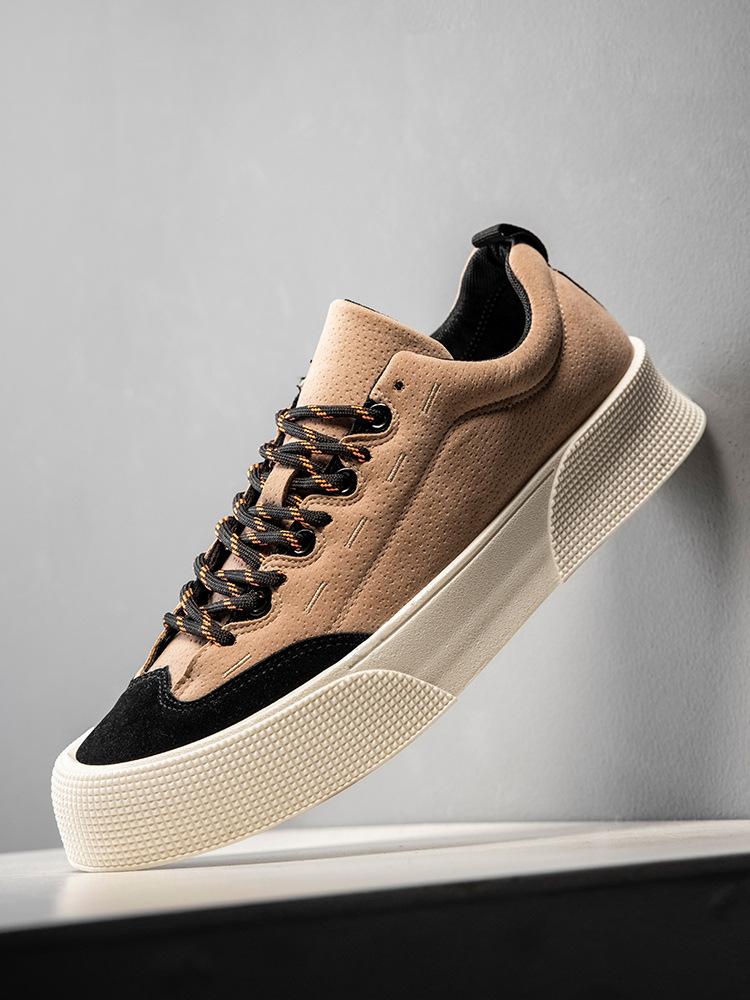 Men Shoes Spring/Autumn Flock Platform Shoes Fashion Canvas Casual Shoes Sports Board Shoes Man Flats Sneakers Zapatos De Hombre