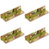 4 Sets Non-Mortise Bed Furniture Hinge Fixing Connector, Bed Rail Bracket