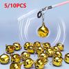 5/10pcs Fishing Bell Bite Alert Dual Loud Fishing Bite Alarm Bell with Rod Clip Night Fishing Tool for Freshwater Saltwater