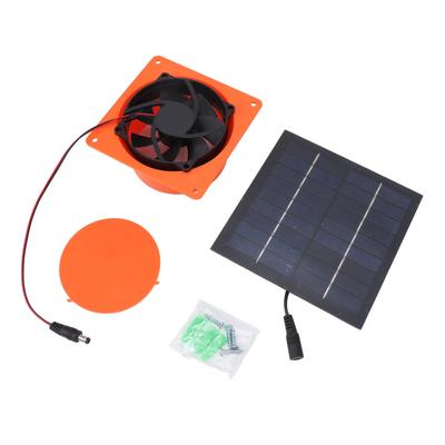 Ventola di Scarico ad Energia Solare Silicio Monocristallino 20w 5V Kit Ventola di Aspirazione a Pannello Solare con Deflettore Rotondo