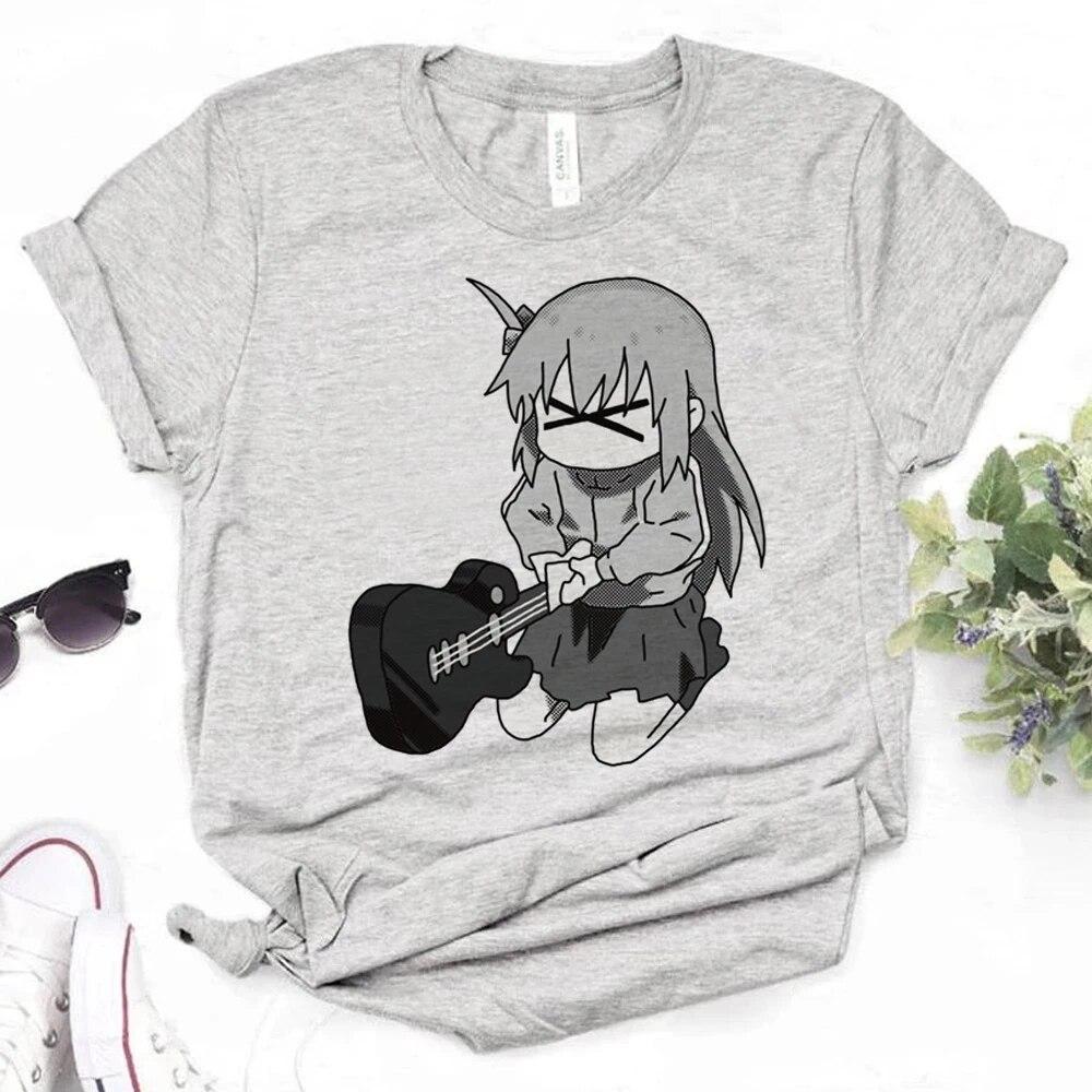 Bocchi the Rock t shirt women summer funny graphic t-shirts girl manga designer graphic clothes Unisex