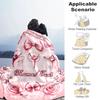 1PC Custom Name Dance,Butterflies,Roses Flannel Blanket Versatile,all-season Throw Suitable for the Living Room,bedroom,camping,travel,and Gift