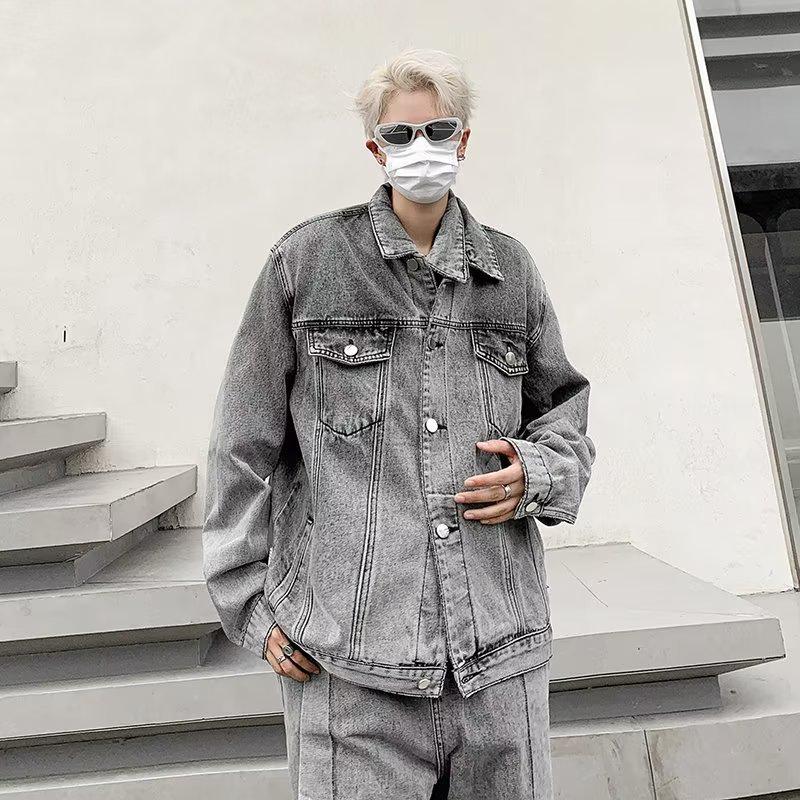 Niche Stitch Washed Distressed Denim Jacket for Men - Spring/Autumn Bestseller
