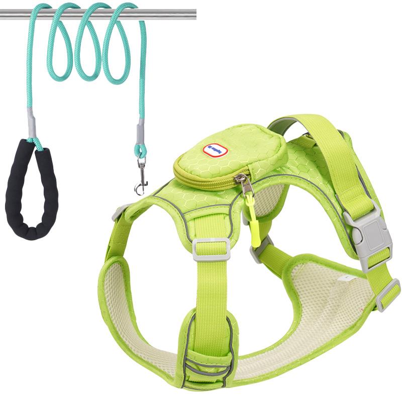 Dog Leash, Anti-breakaway Large Dog Chest Strap, Reflective Medium and Large Dog Leash, Outdoor Dog Walking Leash