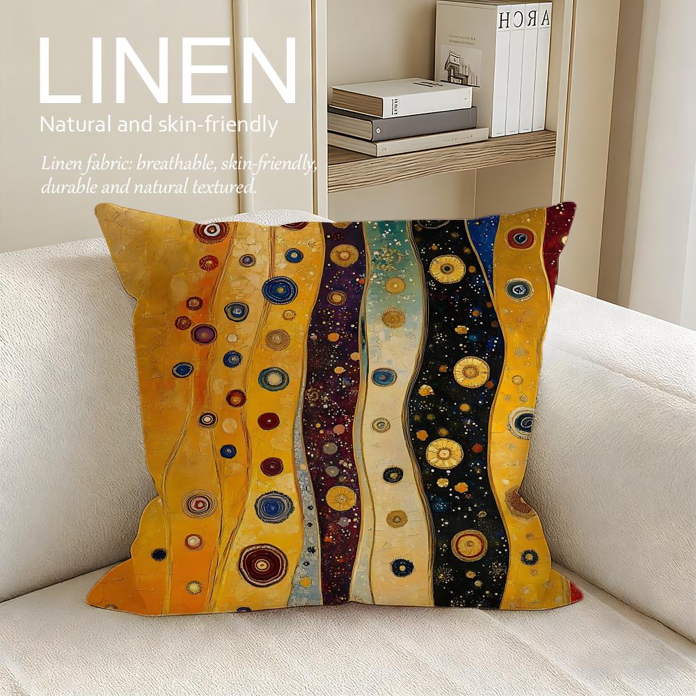Artist Gustav Klimt Cushion Cover Pillowcase Set Pcs X X Breathable Washable Sofa Cushion Cover