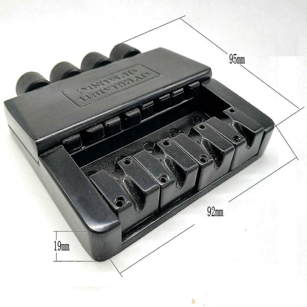 1 Set 4 String Headless Bass Guitar Bridge System Electric Bass Part for Headless Electric Bass Rep