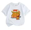 Kids Boys Girls 100% Cotton Crew Neck Short Sleeve T-Shirt,