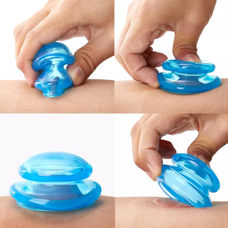 Ventouses de Massage en Silicone Massage des Tissus Profonds Masseur Corporel Ventouse à Vide Anti Cellulite Outil de Soin de Santé Grattage