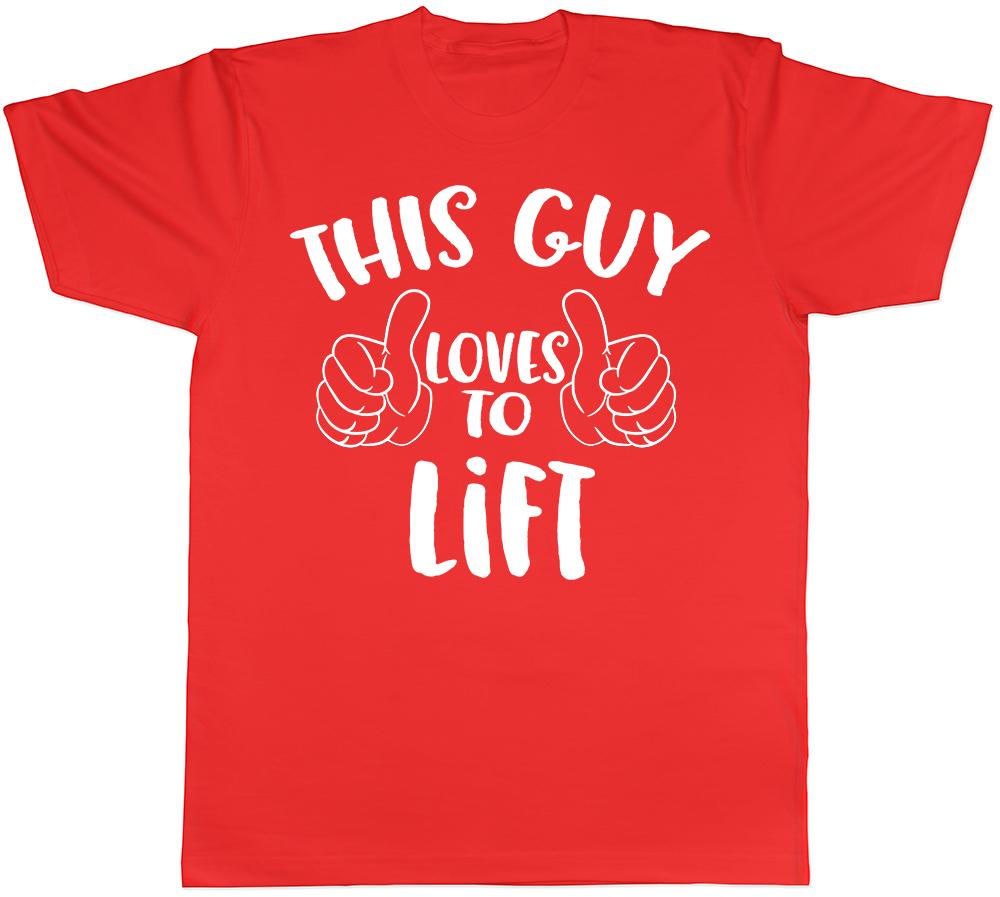 This Guy Loves to Lift Weight Training Gym Unisexs Short Sleeve TShirt S