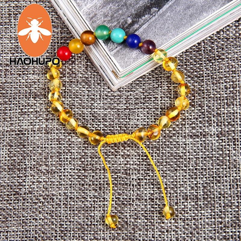 10 Color Baby Adult Amber Bracelet Anklet Natural Amethyst Gems 100 %Genuine Original Adjustable Jewelry