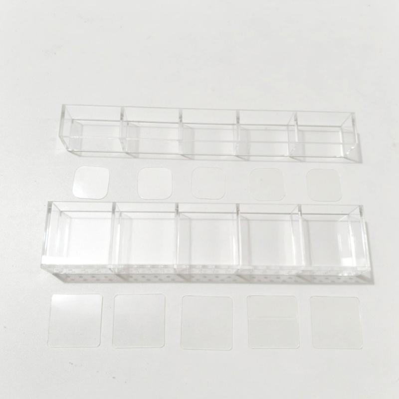 Platzsparender schrankmontierter Strohhalter 9,8 Zoll Klares Acryl-Design mit abnehmbaren Aufklebern zur Heimorganisation