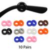 10 Paar Silikonbrillen Runde Ohrbügel Brillengriff Anti-Fall Brillenhalter Hülle Halterung Befestigungselement Brillen-Zubehör