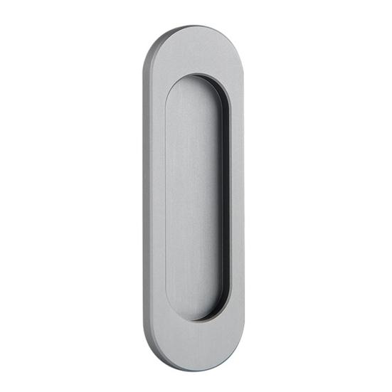 

Self-Stick Oval Sliding Door Pull Aluminum Alloy Instant Stick-on Door Handle Sliding Barn Doors Windows Cabinets Hidden Recessed Pull Handle сірий