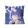 ReZero Rem Kissenbezug für Auto Sofa Dekorativ Zuhause Zweiseitiger Druck Plüsch Quadratisch Wurf Kissenbezug