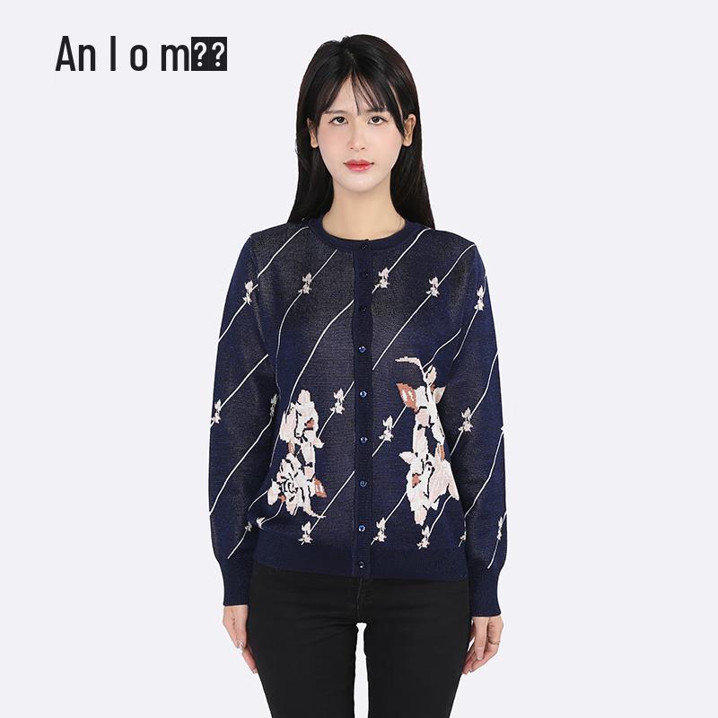 Yanu Women's Color-Block Jacquard Cardigan