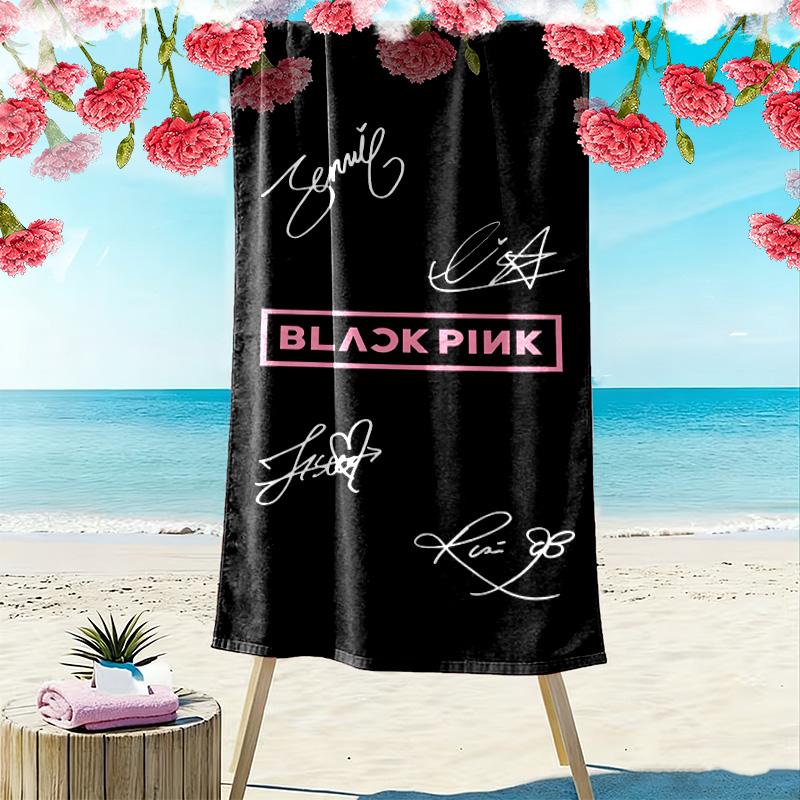 Blackpink's Global Phenomenon beach towel soft Outdoor camping Absorbent bath towel quick-drying swim towel swim Travel and vacation towels