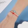 Multicolor Beaded Cross Bracelet Set Alloy Woven Handmade Fashion Accessory Men Women