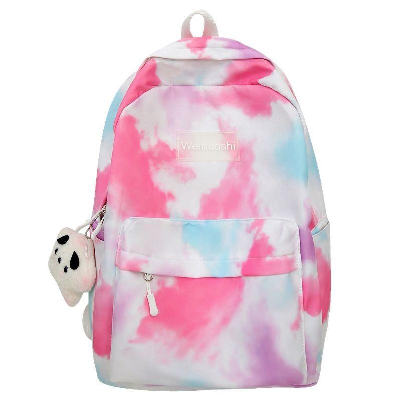 Children's Schoolbags Elementary School Girls Junior High School Girls High Looking Tie Dye School Backpacks