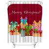 TU Shower Curtain Christmas Trees Snowflake Winter Holiday Festive Bathroom Decor Holiday Gift Xmas Pattern Home Decoration Fest