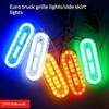 1Pcs Cob Small Oval Warning Light Constant Strobe Modes 12 To 80V Multiple Colors For Trucks Cars Motorcycle Safety