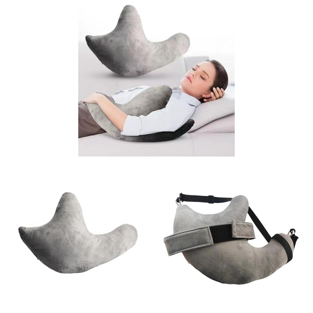 Modern Shoulder Support Pillow With Soft Short Plush Cover For Postoperative Comfort And Side Sleeping