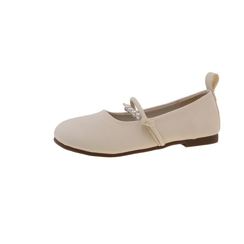 Chinese national style Mary Jane shoes evening gentle wind with skirt French beautiful fairy wind shallow mouth single shoes women's shoes