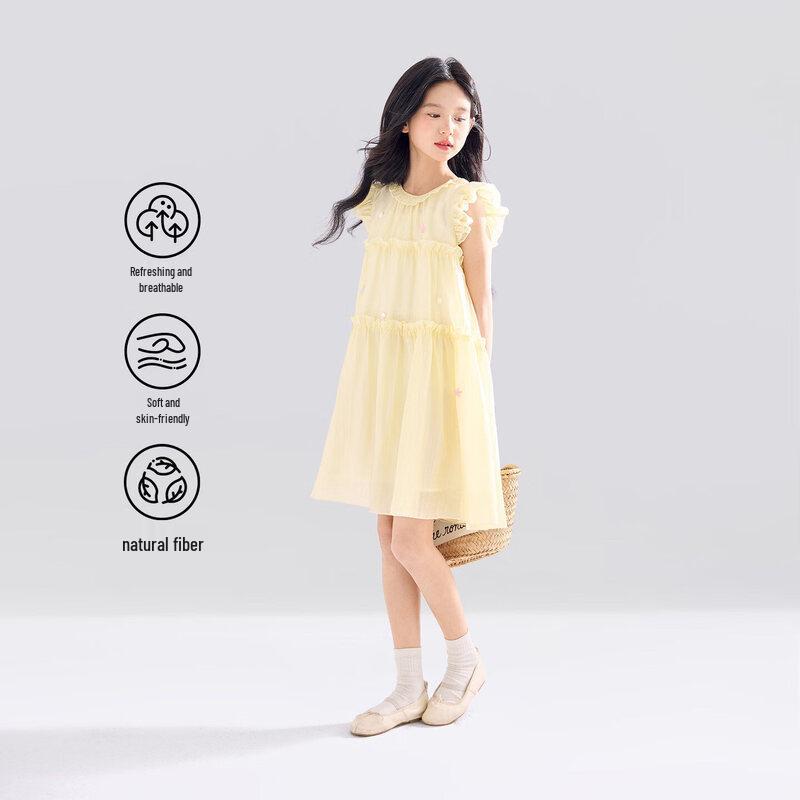 Zuoxi Girls  Summer Princess Tiered Dress 140