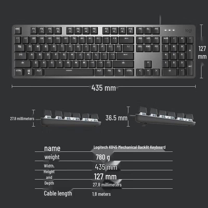 Logitech K845 Wired Mechanical Keyboard