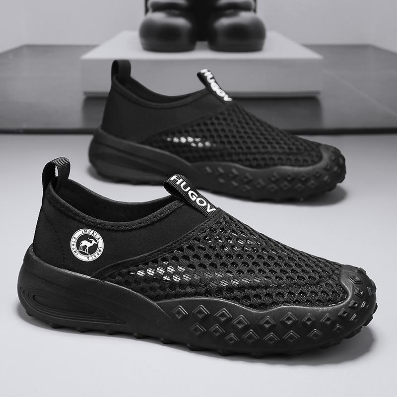 Summer Sports Shoes Mesh Breathable Men's Casual Outdoor Tennis Hiking Running Barefoot Men Trail Portable Beach Aqua Shoes