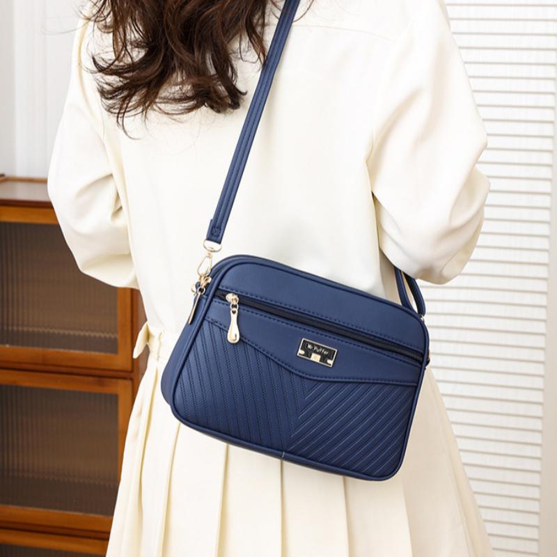 Summer women's bag diagonal cross niche armpit bag printed women's single shoulder small square bag