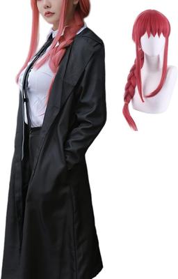 COSSA Makima Power Blue Himeno Cosplay Costume with Reze Bomb Devil Costume for School and Stage Performances Wig Size Wig, Events, Halloween,