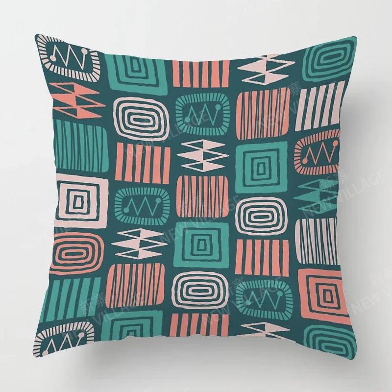 Nordic Fall Home Decor Autumn Throw Pillow Case Sofa Cushion Cover Modern Geometry