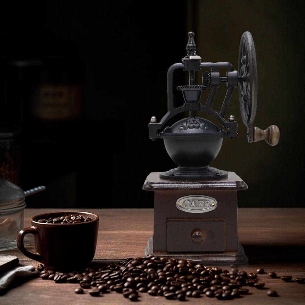 Manual Coffee Grinder Retro Coffee Bean Grinder Portable Hand Coffee Bean Mill for Home Use