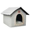 Pet Kennel Made of Linen Fabric Kennel Closed for Cats and Dogs for All Seasons Cat Villa