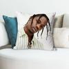 TTravis SScott Singer Pillow Cases for Bedroom Living Room Sofa Home Decor Polyester Cushion Cover with Zipper