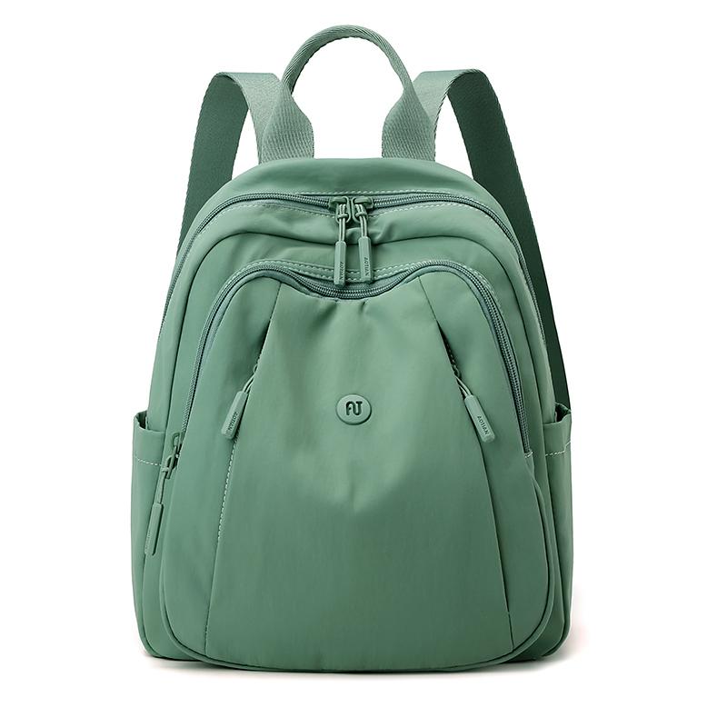 Solid Color Women's Backpack Student Schoolbag