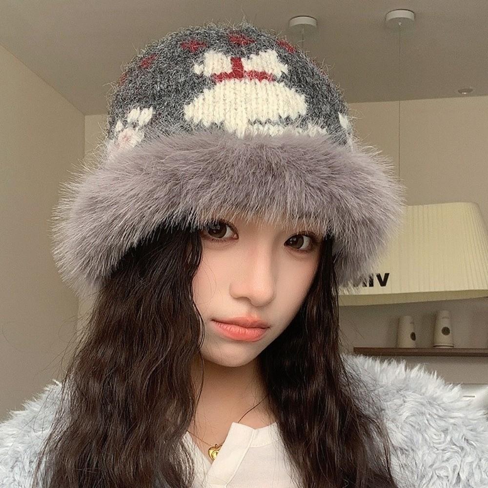 56cm to 58cm Earflap Hat Polyester Ear Protection Cap Warm Winter Knitted Hat Winter Season