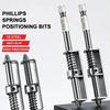 1/2/5PCS Spring Screw Holder Drill Bit Anti-Drop Magnetic Screwdriver Tool for Tight Spaces 2Pcs Set Fixing Bits
