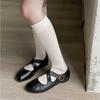 Flat Shoes for Women's 2025 Summer Round Head Cross Strap Ballet Shoes Women's New Flat Bottom Shallow Mouth Pumps Women