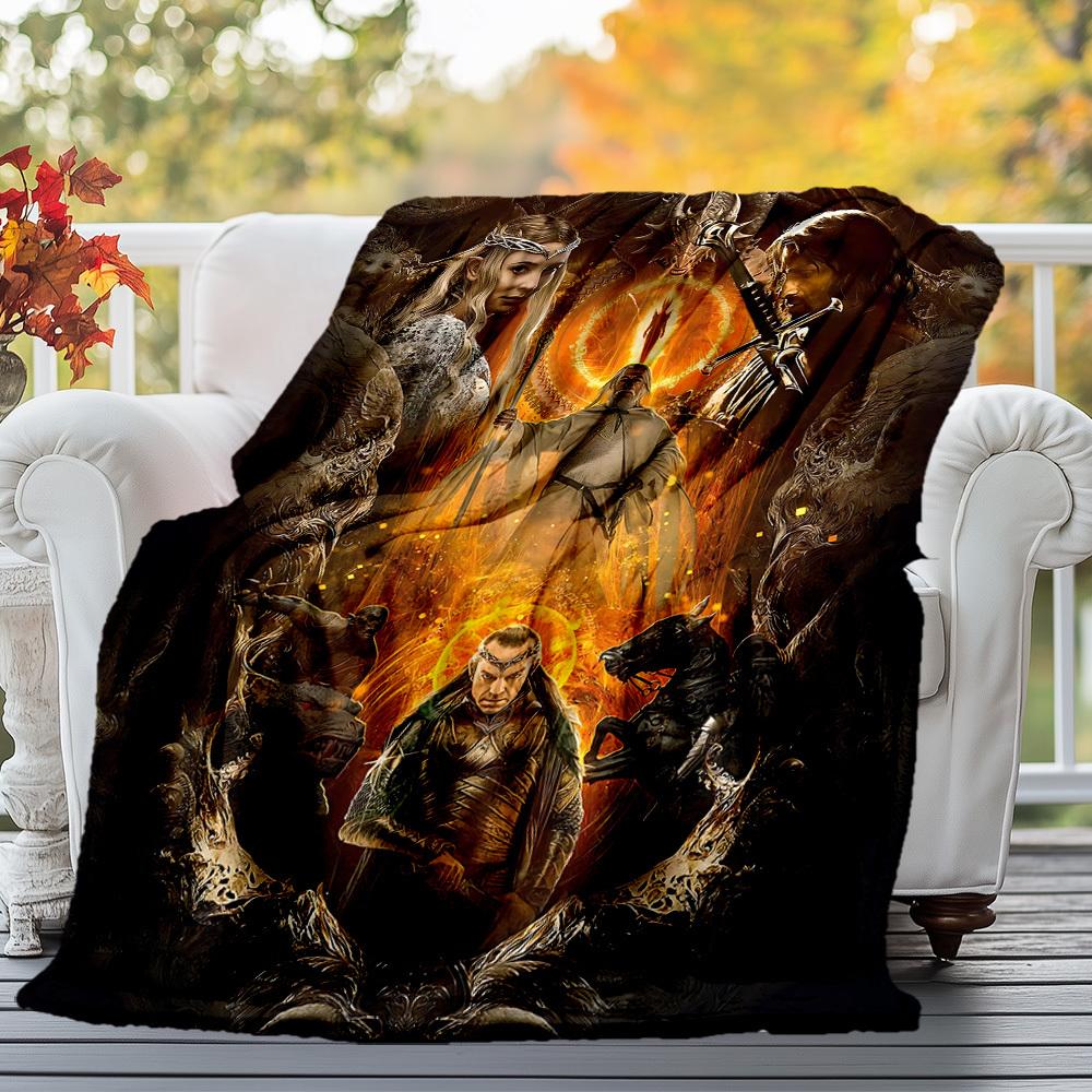 1pc Dragon Fantasy Sword  - Throw Blanket, Soft, Flannel Blankets, Living Room,  All Seasons Use-1021013 80x120cm
