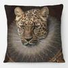 Königliches Leopard Tierporträt Schicker Stil Kissenbezug Haus Schlafzimmer Dekorativ Sofa Überwurf Kissenbezug