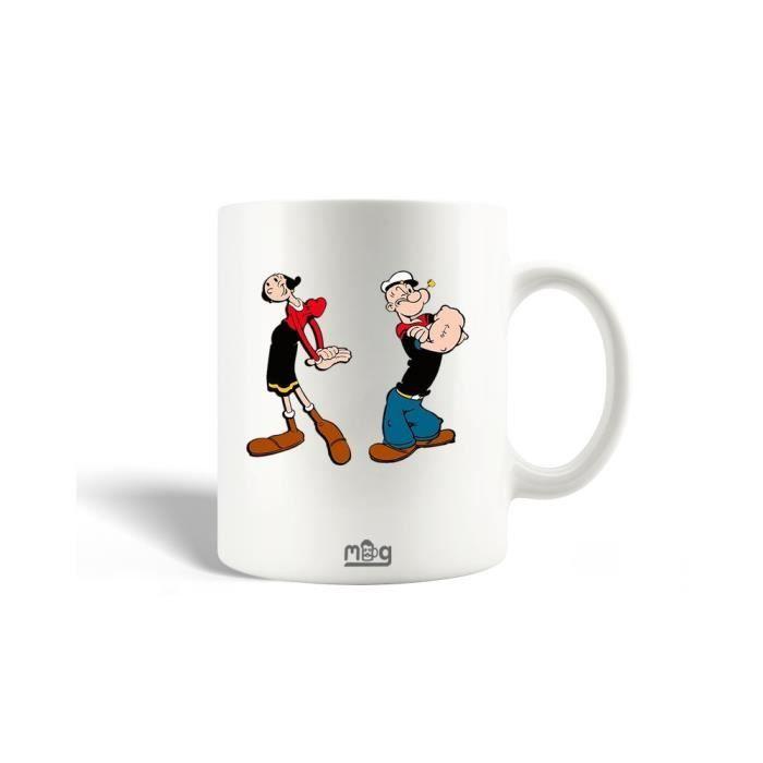 Ceramic Mug - Popeye - Olive Oyl - 30cl - Dishwasher Safe - White