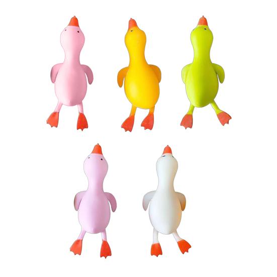 Mini Duck Squeeze Toy Lying Duck Anxiety Relief Sensory Toy Slow Rising Animal Stress Ball School Office Desk Fidget