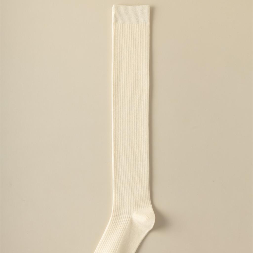 Cashmere Knee Socks Double-Needle Merad Color Warm And Cold-Resistant Women'S Knee Socks Zhuji Socks