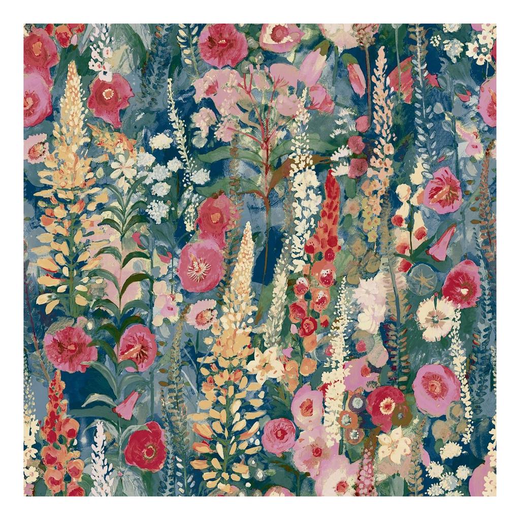 Grandeco Delphinium Vinyl Textured Wallpaper