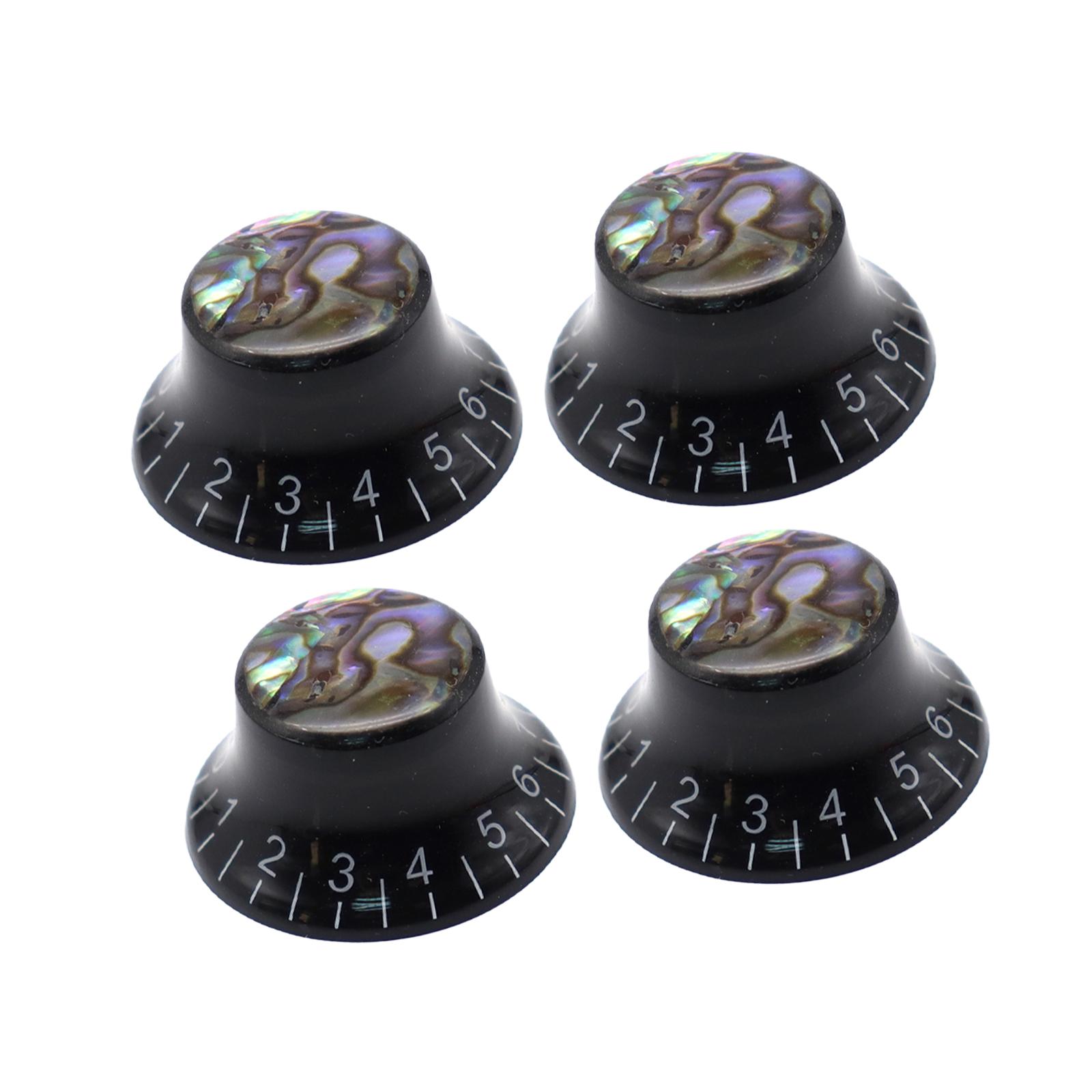 4 шт. Стильные ручки для гитары, ручки управления скоростью, громкостью, тембром, для запасных частей электрогитары, аксессуары для замены и обслуживания