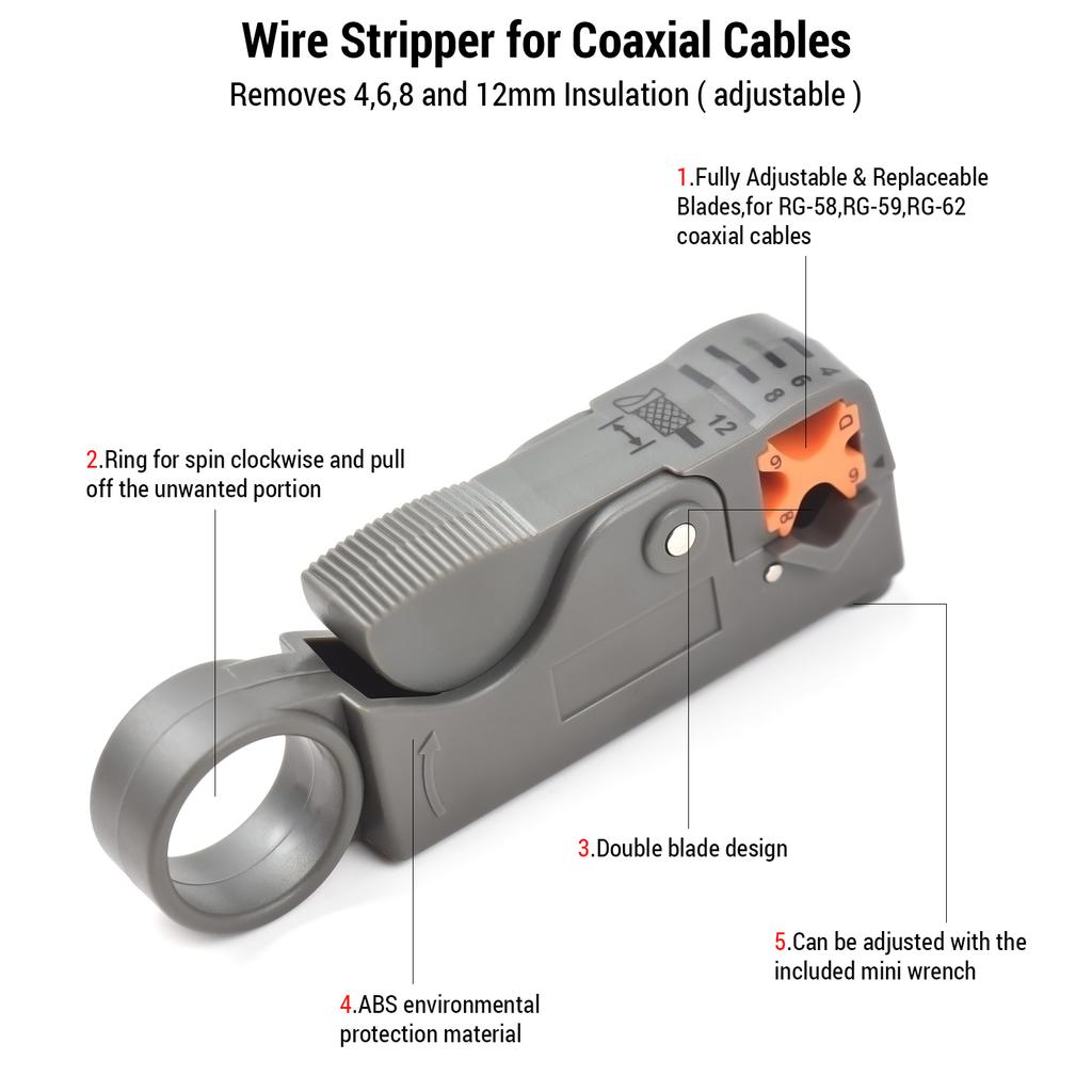 RJ45 Crimping Tool Cable Tester MultiFunctional Network Cable Kit Home Repair Tools RJ11 Crimp