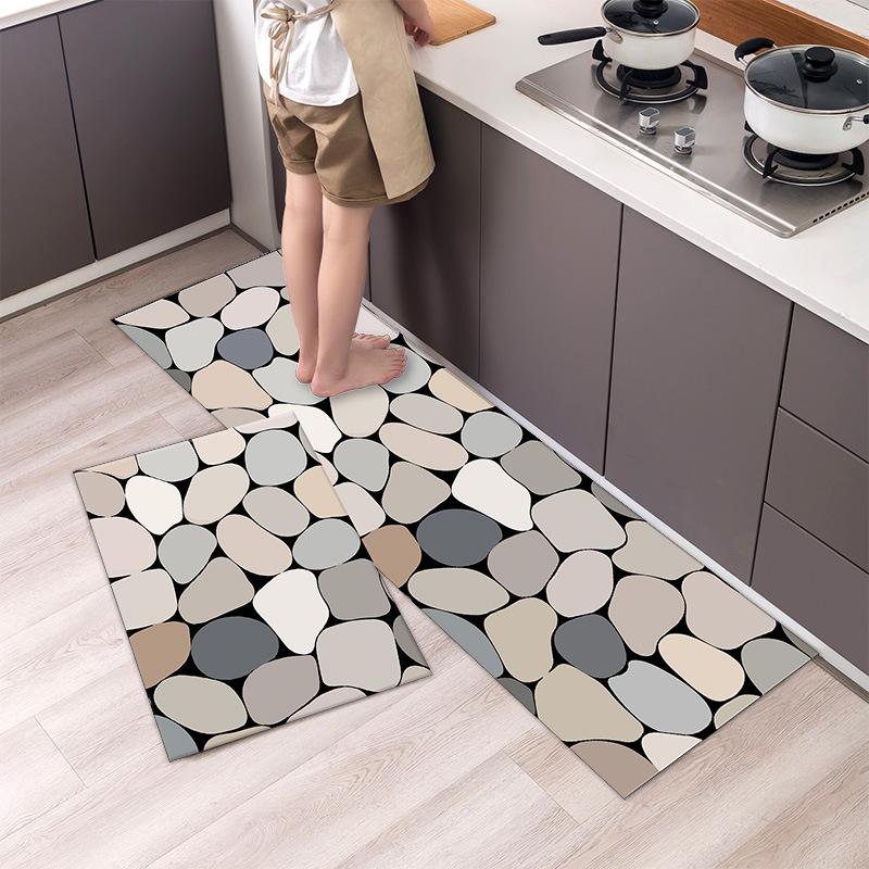 Anti Fatigue Kitchen Rugs, OneHouse plant Print Waterproof Non-Slip Thick Cushioned Kitchen Mat Heavy Duty Comfort Standing Mat for Kitchen