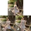 Elegant Floral One Shoulder Dress With Polyester Fabric For Summer Womens Casual Wear