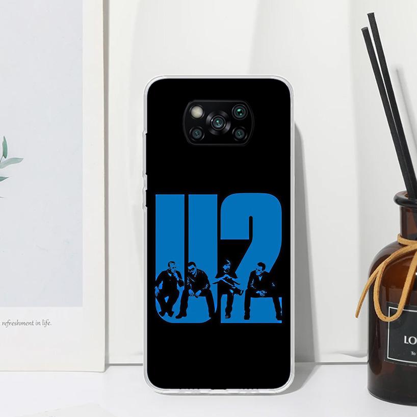 Band U-U2 Rock Phone Case For Xiaomi Poco X7 X6 X5 M7 M8 Pro F7 Ultra Redmi 15C 15 13C 13 12C 12 10 10C 10A Art Fundas Poco X7 X